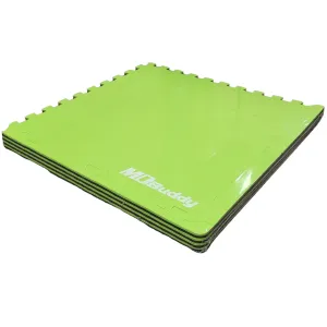 MD Buddy Interlock Judo Mat 2' x 2' - Set of 4 (Black / Green)