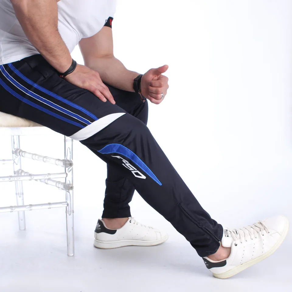 Men Black Solid Sports Track Pants -7014