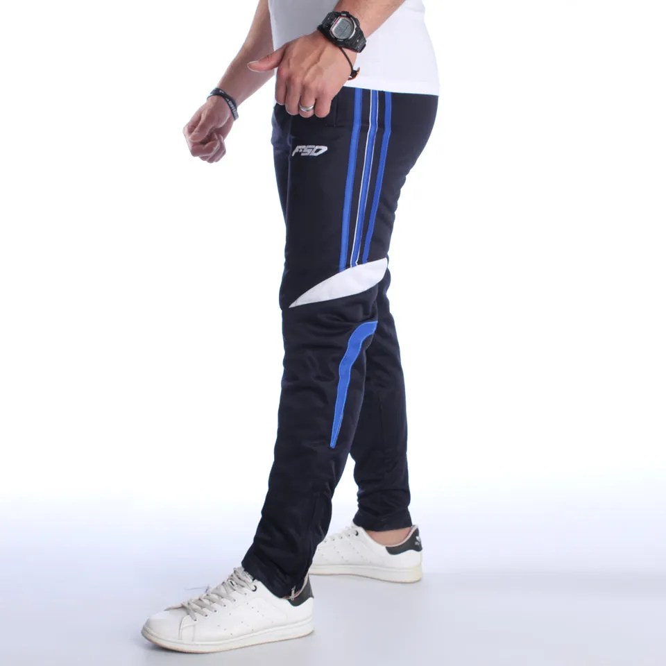 Men Black Solid Sports Track Pants -7014