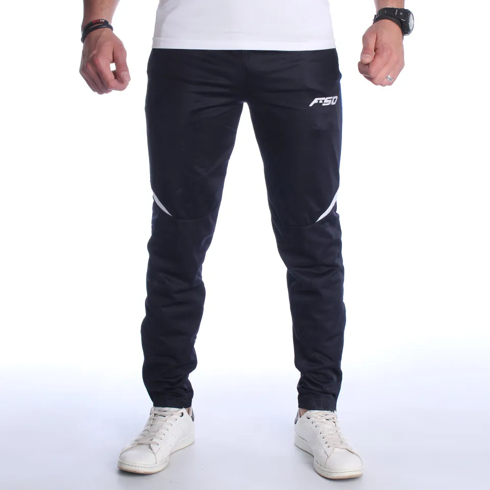 Men Black Solid Sports Track Pants -7014