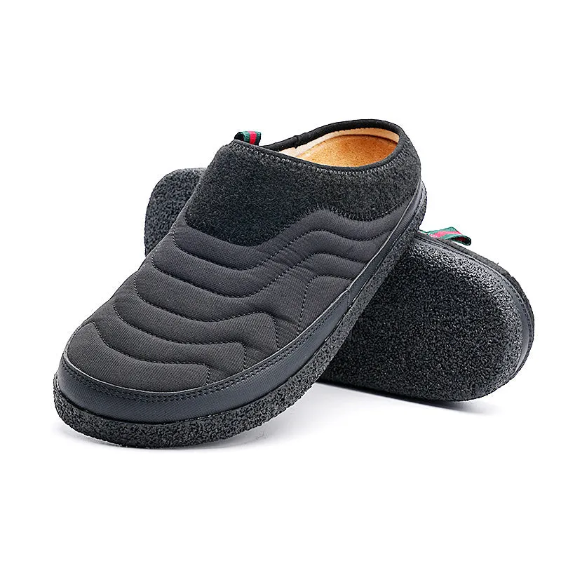 Men Women Indoor Outdoor Cotton Slippers Loafers Slip On Comfortable Lightweight