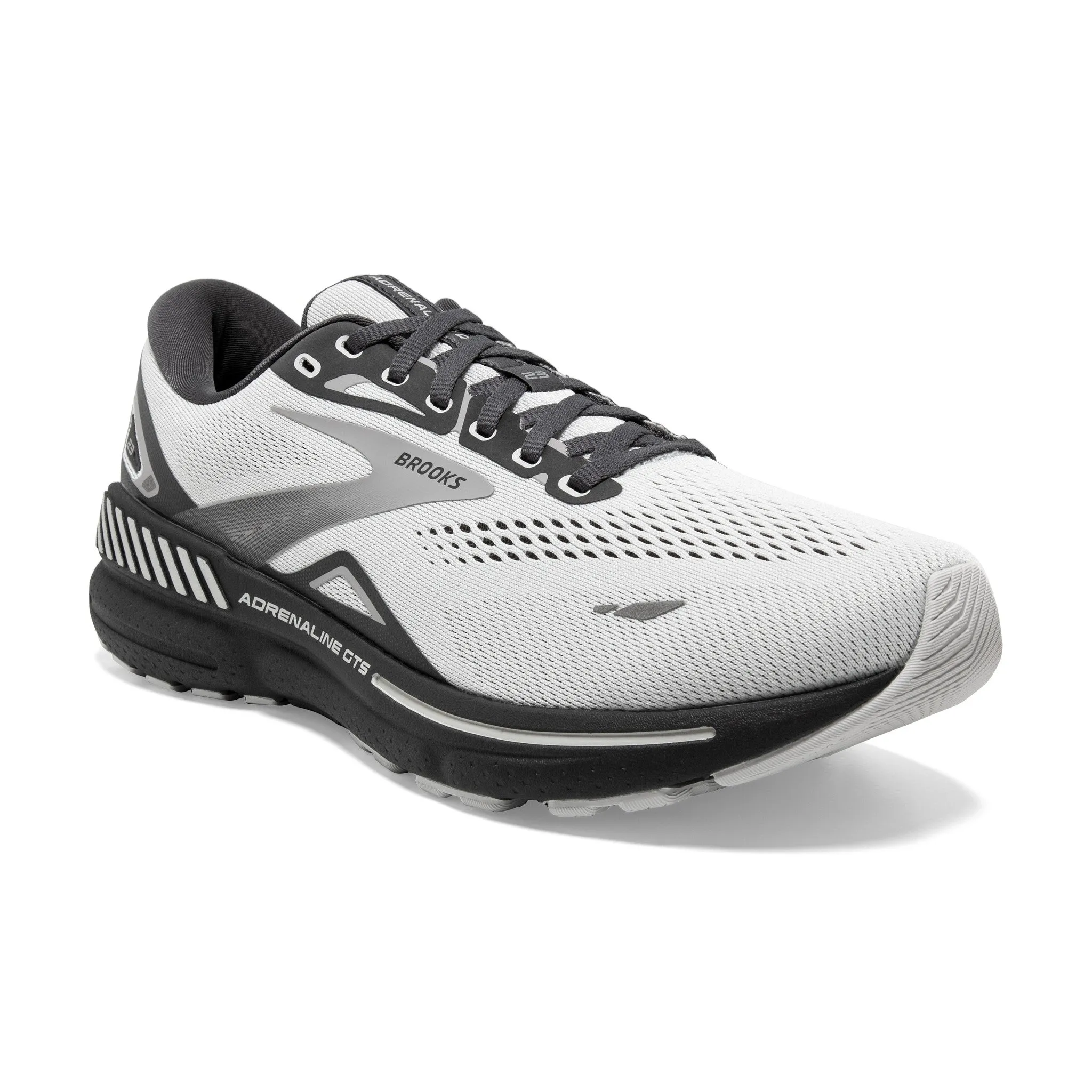 Men's Brooks Adrenaline GTS 23 Running Shoe in Oyster/Ebony/Alloy