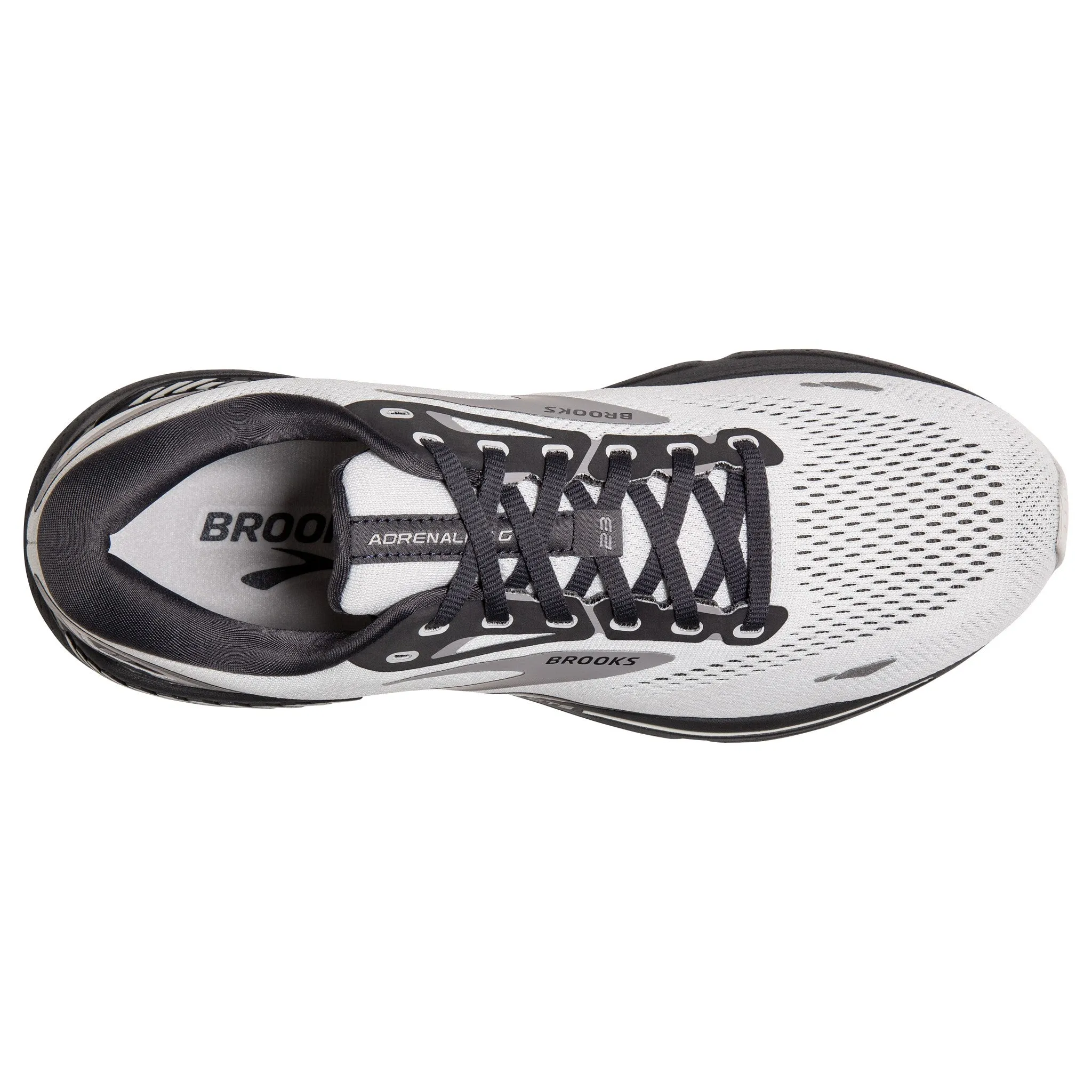 Men's Brooks Adrenaline GTS 23 Running Shoe in Oyster/Ebony/Alloy