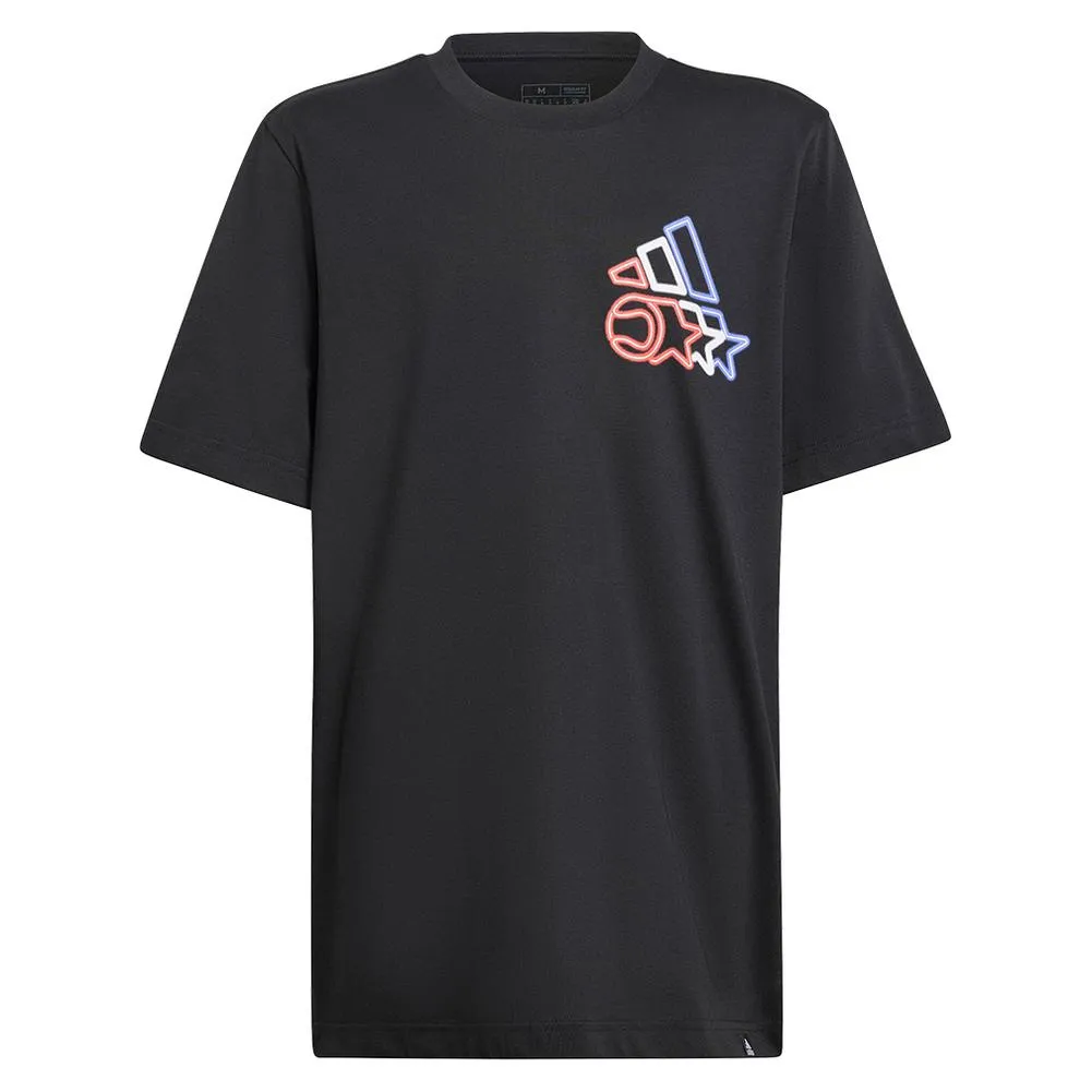 Mens City Graphic Tennis Tee Black