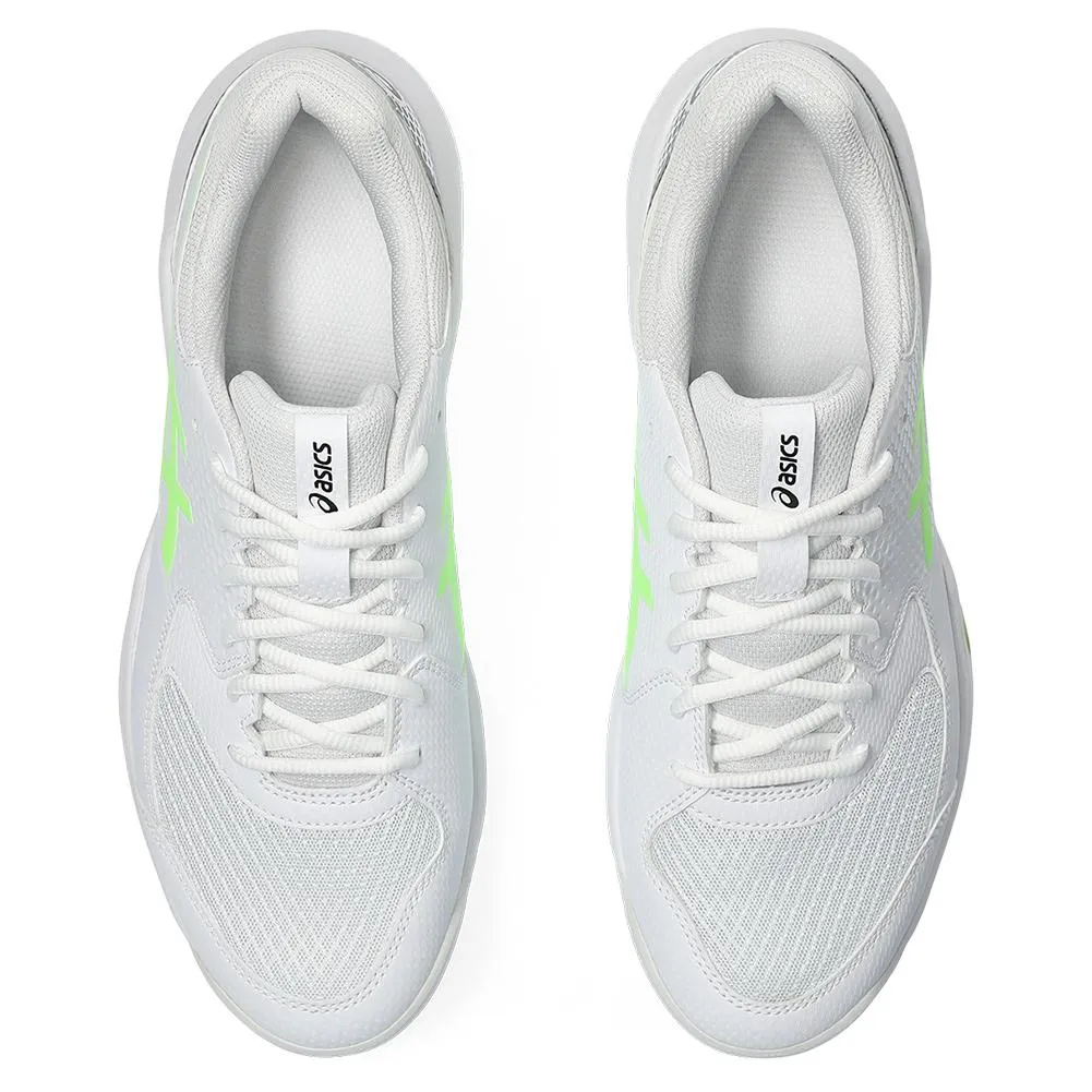 Men's Gel-Dedicate 8 Pickleball Shoes White and Lime Burst