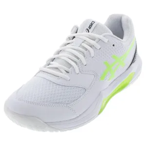 Men's Gel-Dedicate 8 Pickleball Shoes White and Lime Burst