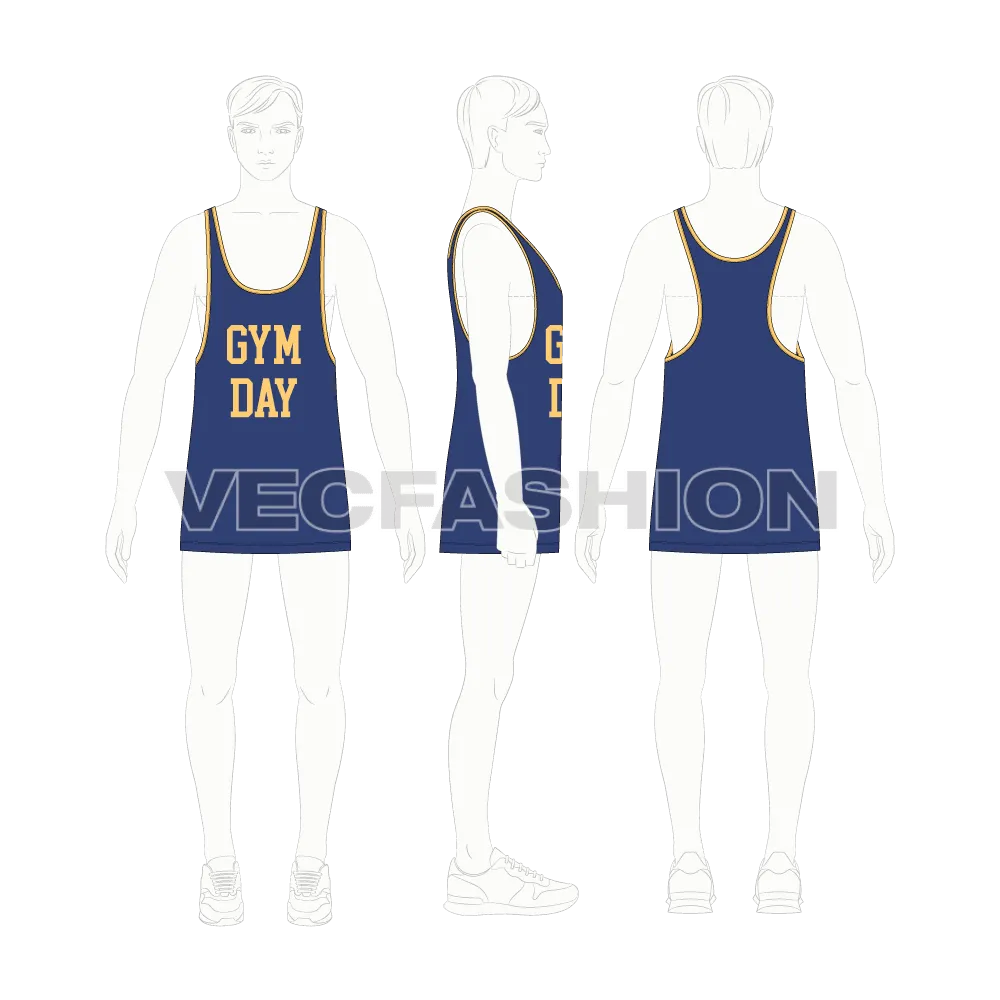 Mens Heavy Weight Gym Tank