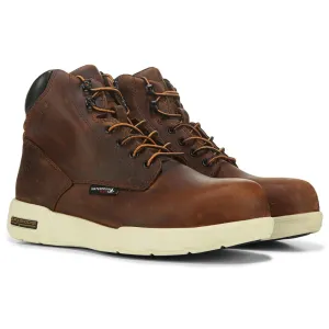 Men's Kickstart LT 6" Work Boots, Medium/Wide with Wolverine composite toe, peanut leather color