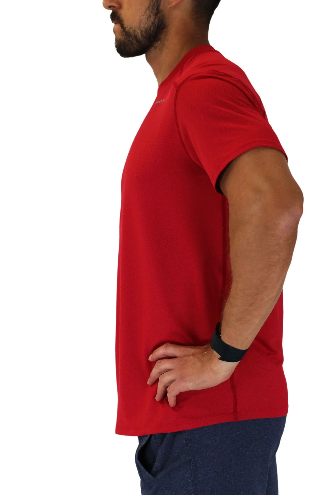 Men's Versatex Canyon Short Sleeve Running Shirt - Red