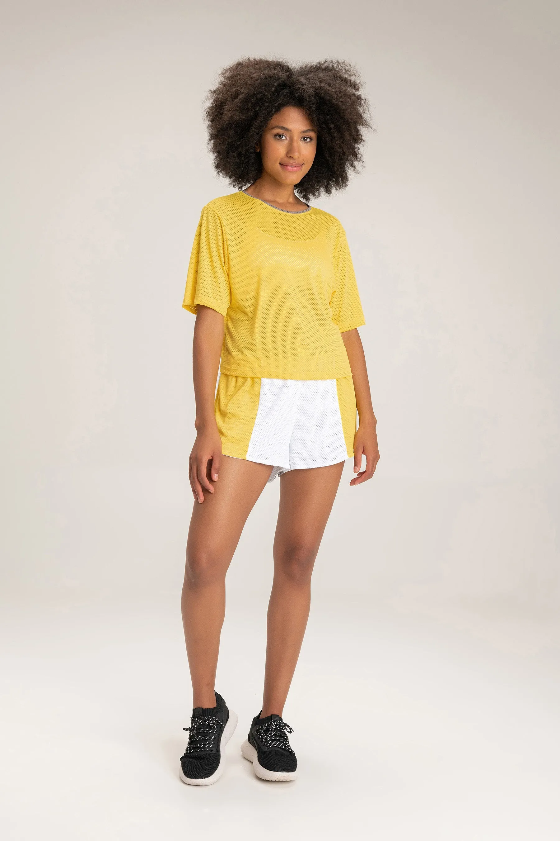 Net Cropped T-Shirt