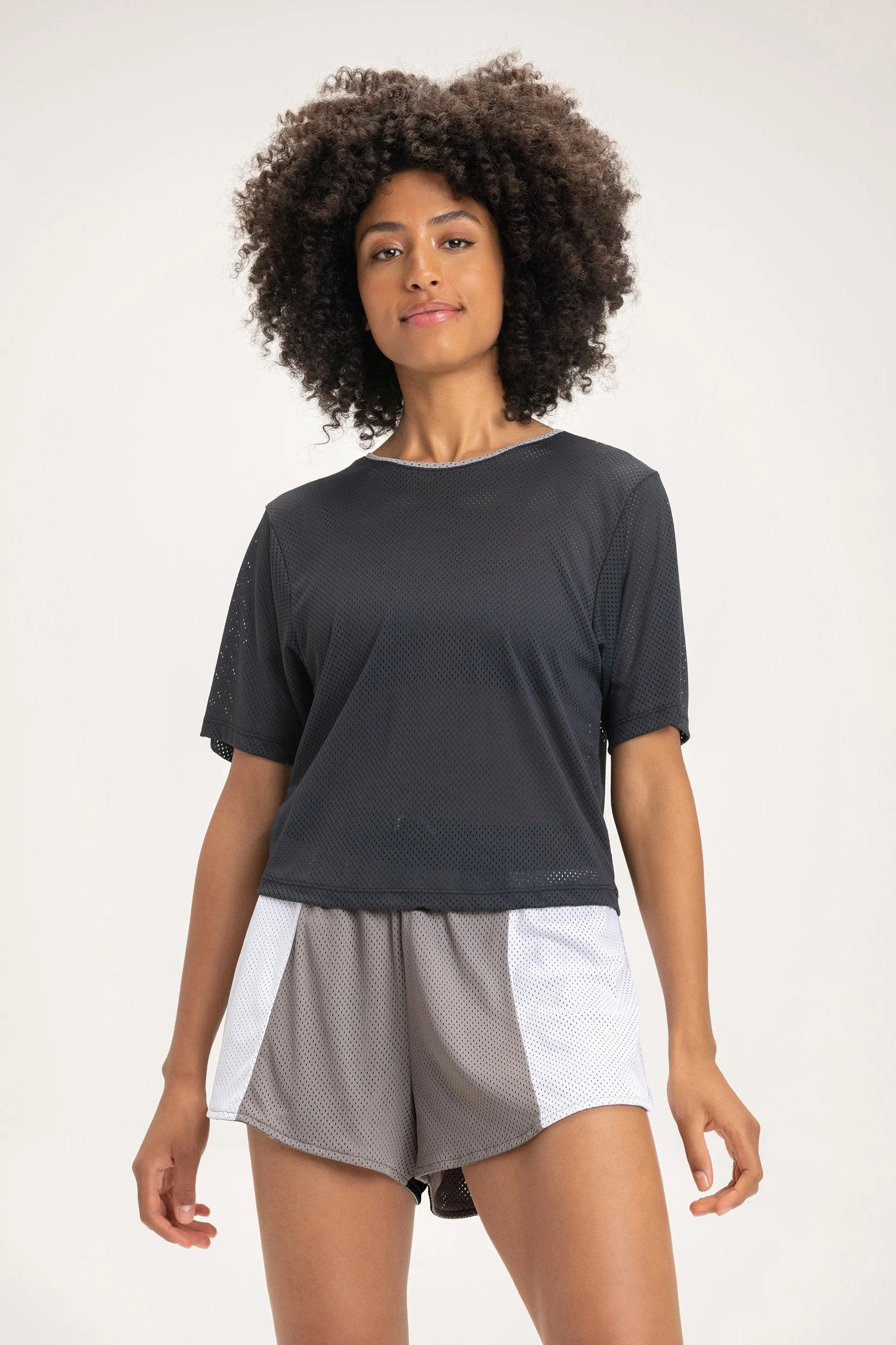 Net Cropped T-Shirt