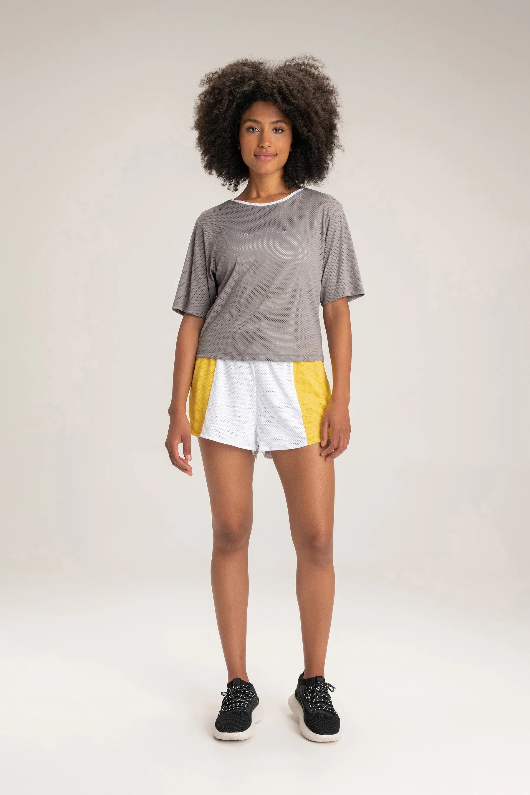 Net Cropped T-Shirt