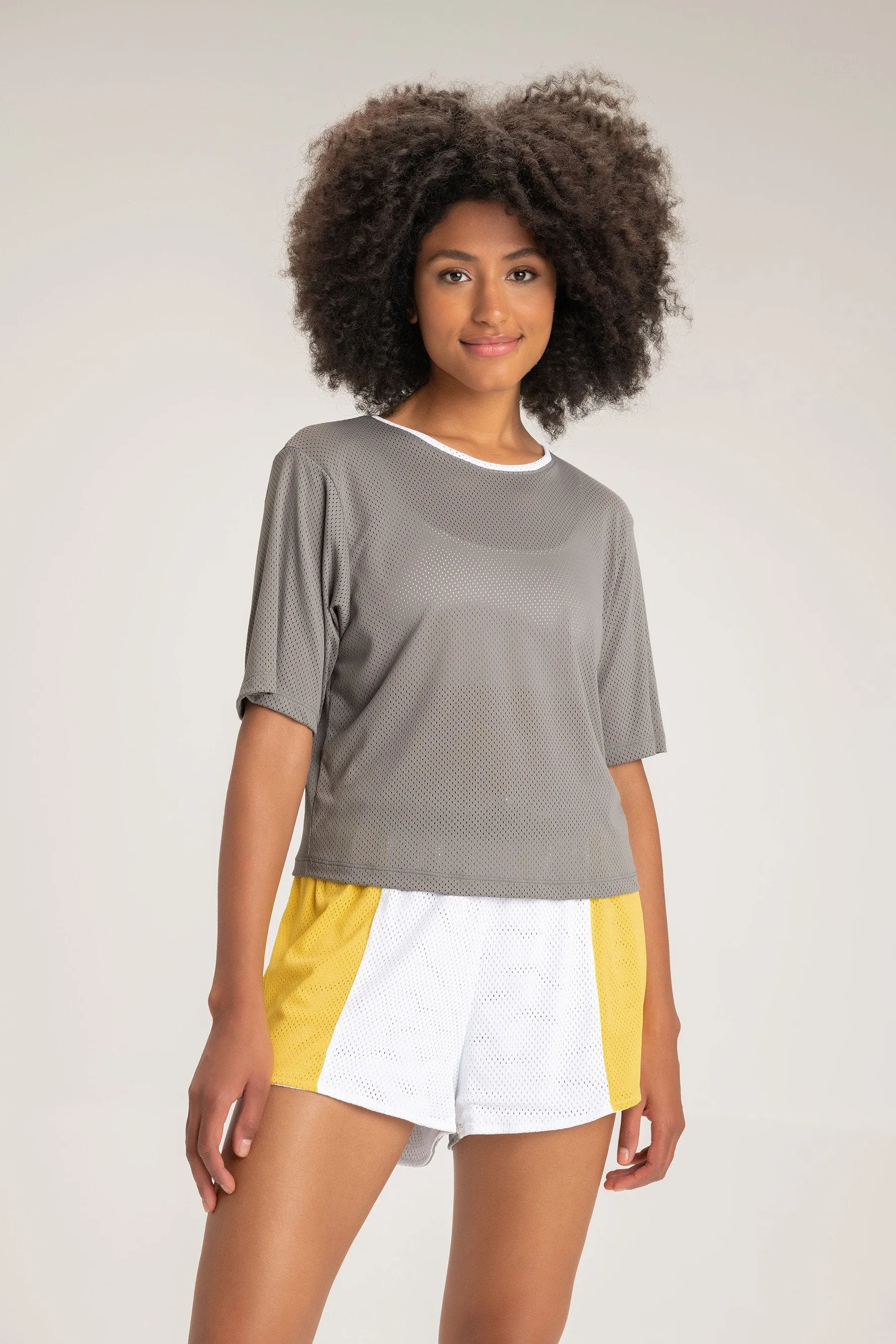 Net Cropped T-Shirt