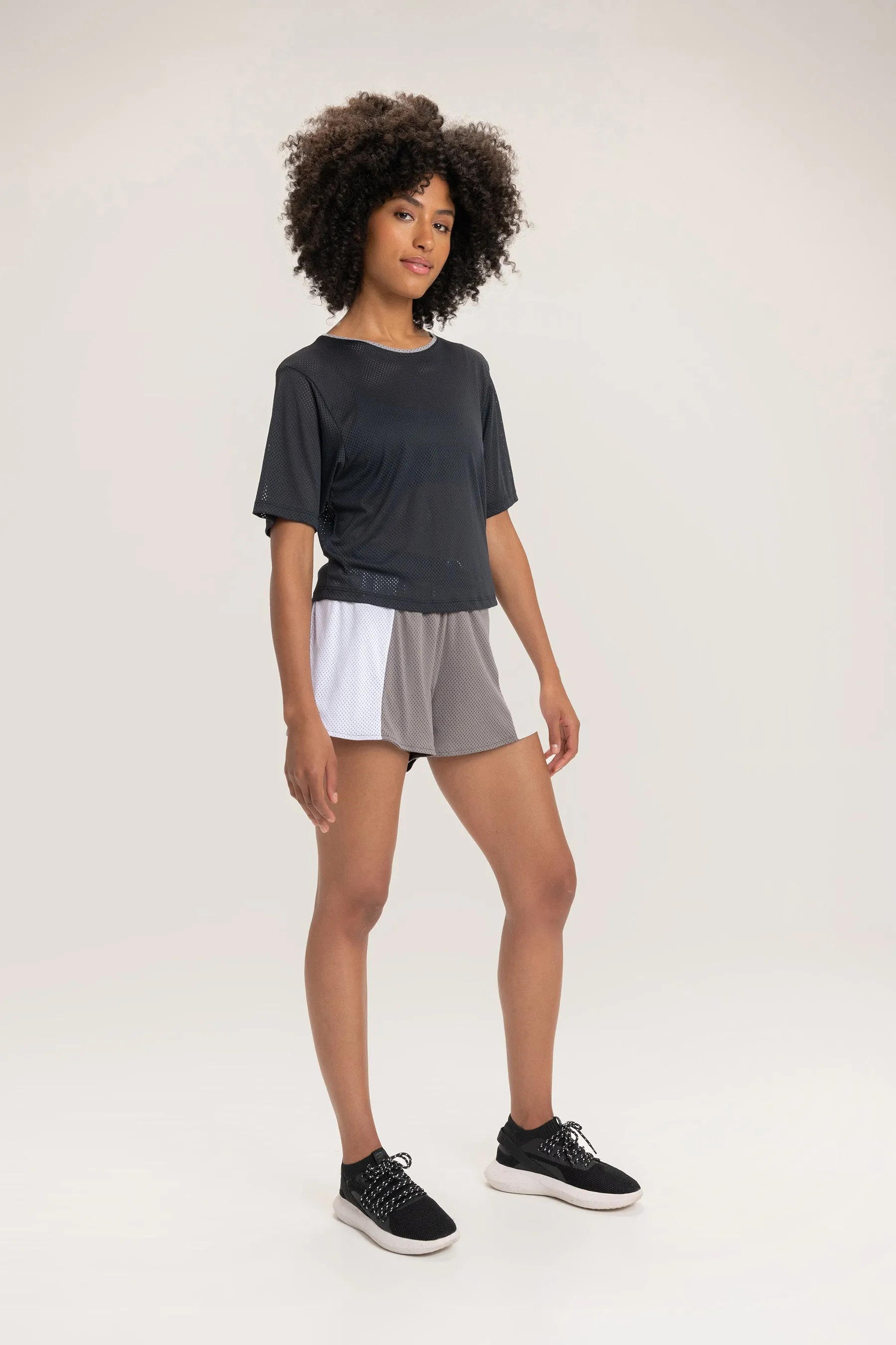 Net Cropped T-Shirt