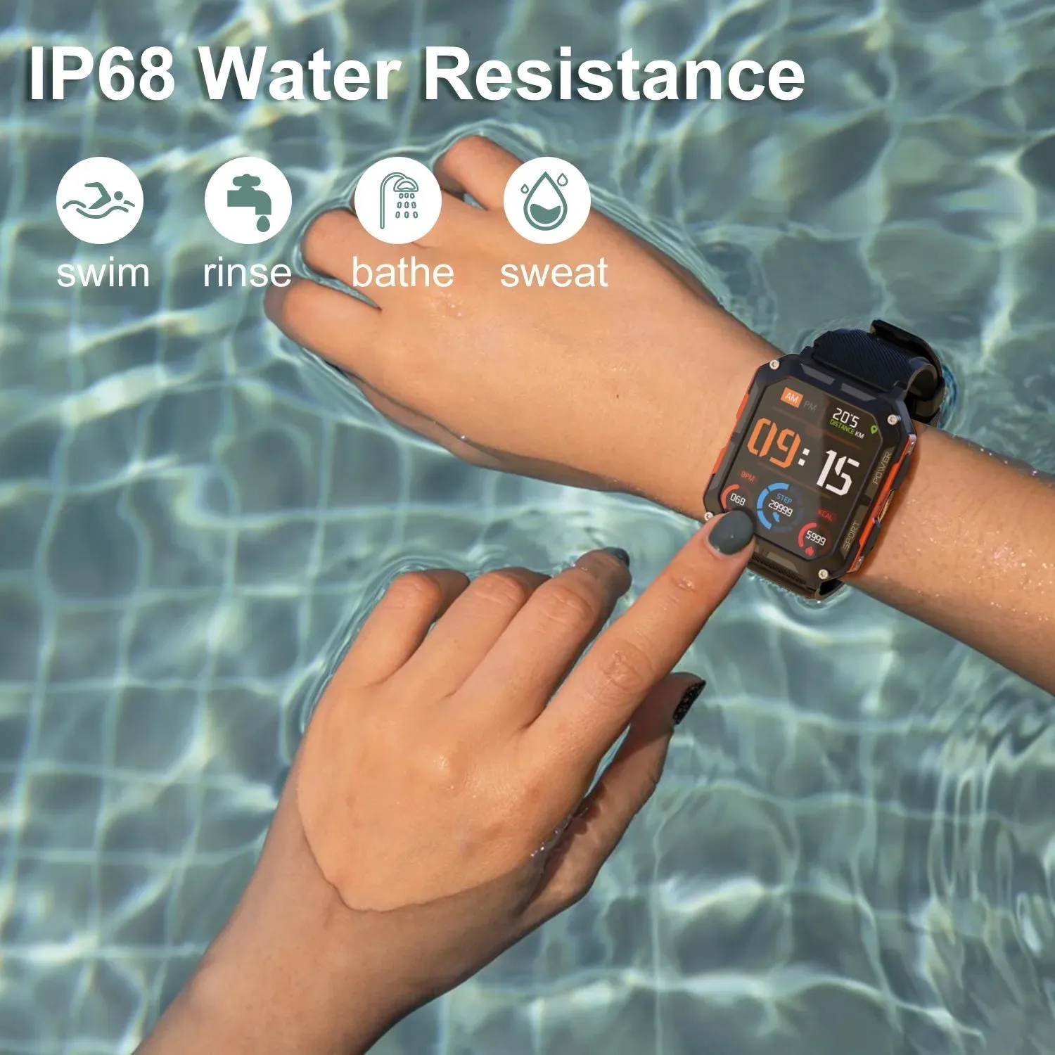 New C20 Pro Smart Wristwatch for Android Ios