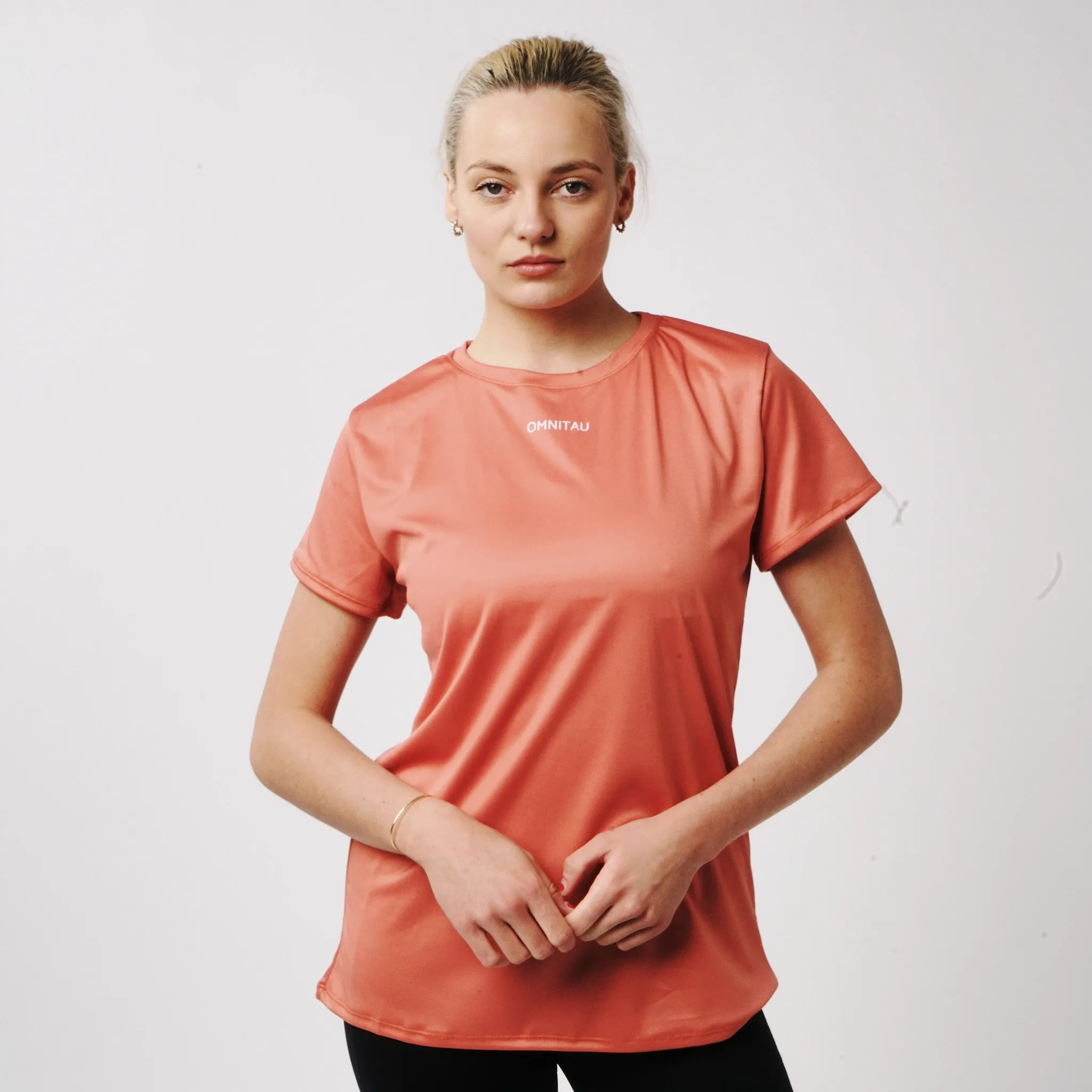 Omnitau Women's Inspire Performance Crew Neck Short Sleeve T-Shirt - Burnt Orange