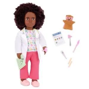 Our Generation Ariya 18" Pediatrician Doll Otoscope Thermometer Stethoscope