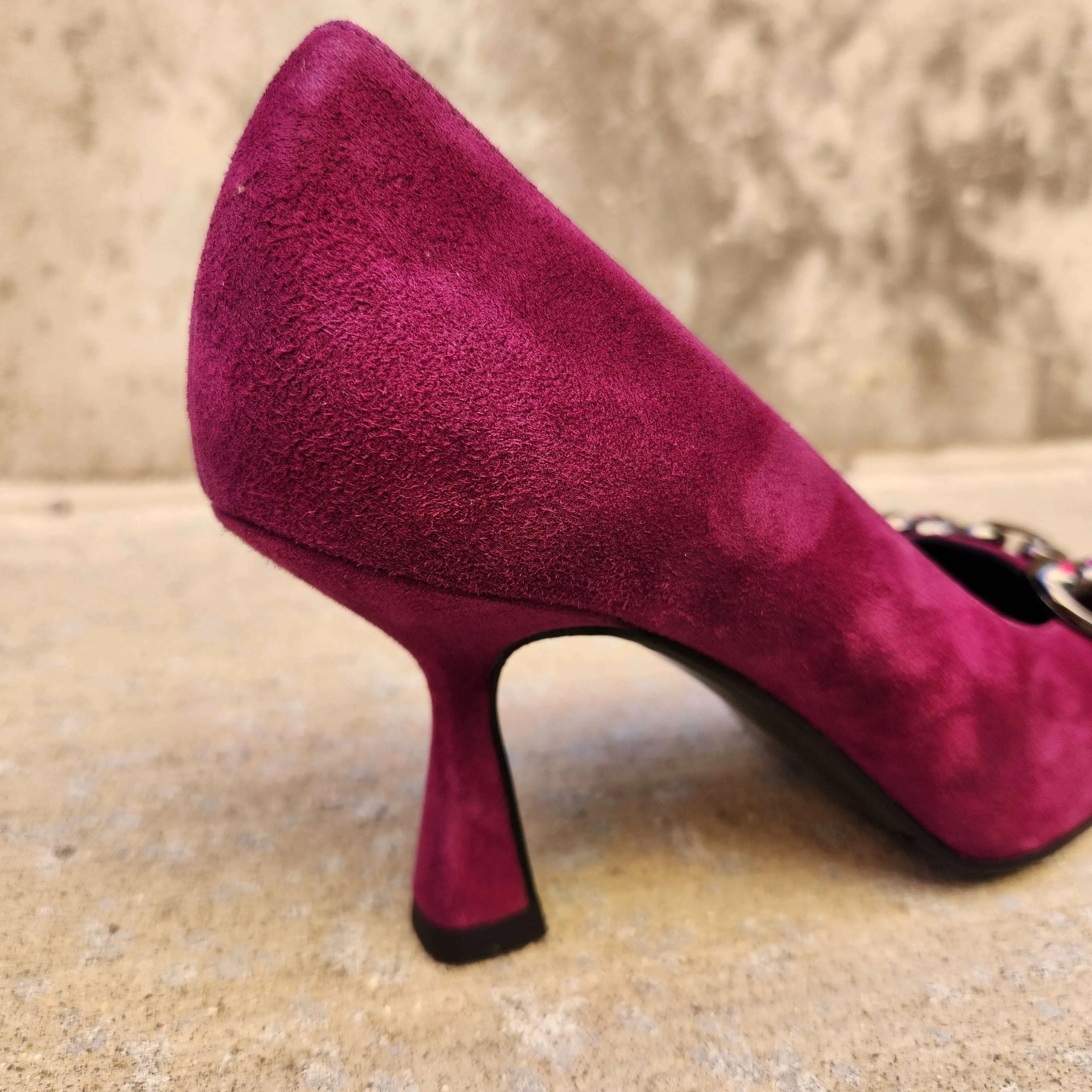 Pedro Anton - 4804 Fuchsia Suede Pump