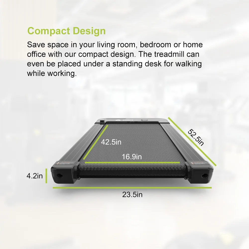 Portable Treadmill - Bluetooth Speaker, Remote Control, LED Display