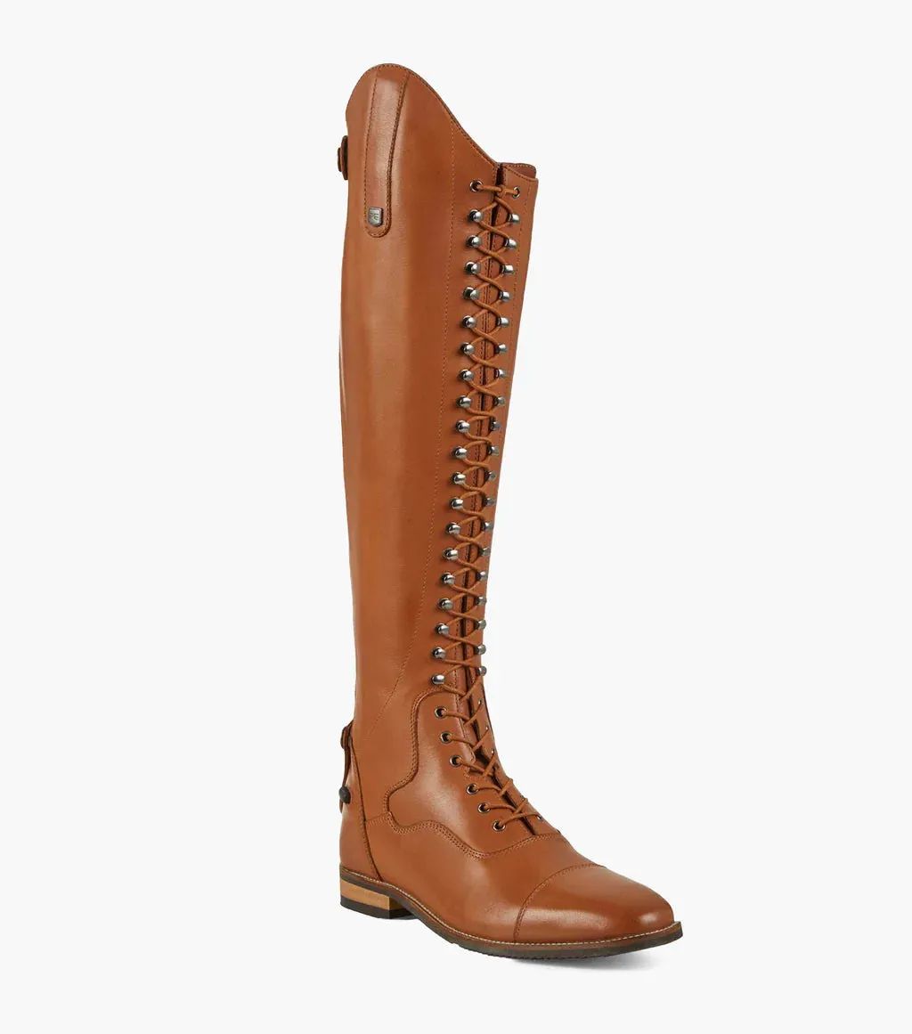 Premier Equine Maurizia Ladies Lace Front Tall Leather Riding Boot