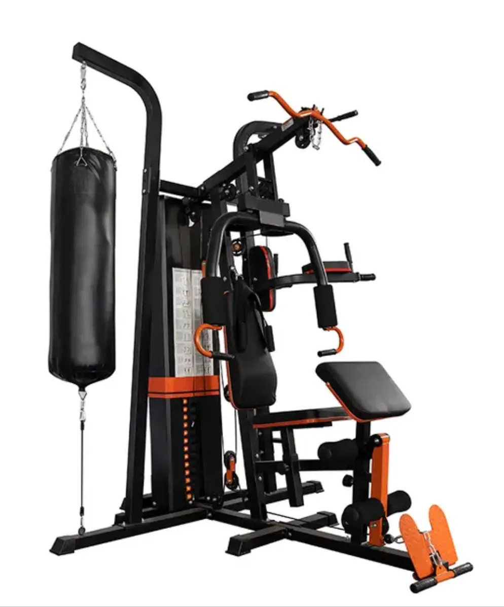 Pro Three Station Multi-Gym with Punching Bag