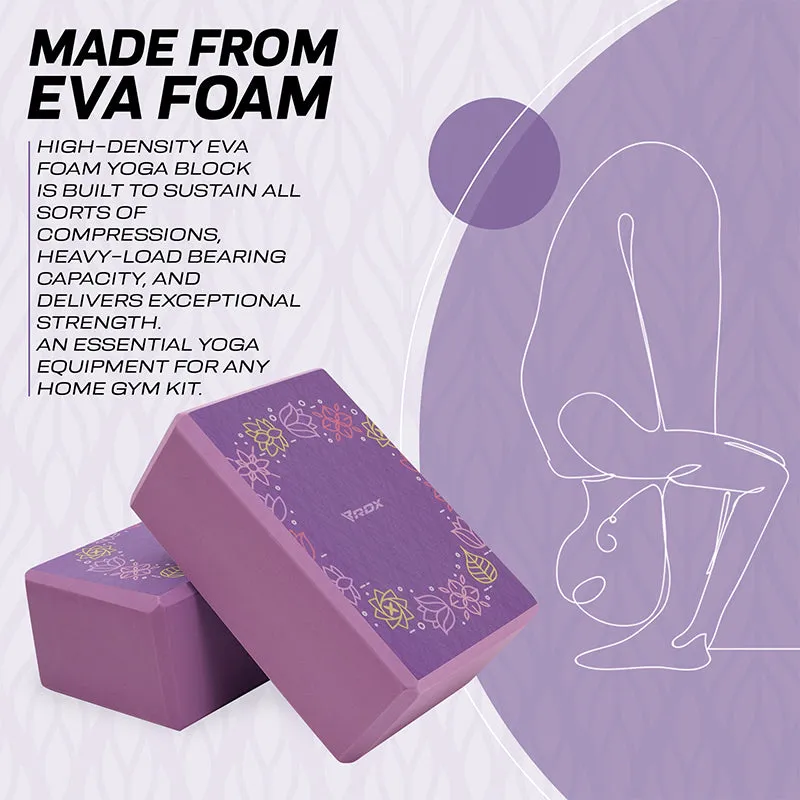 RDX D16 High Density EVA Foam Yoga Blocks Non-Slip Brick