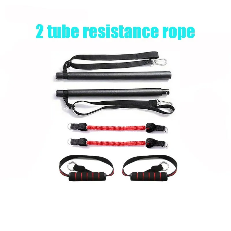 Resistance Band  Pilates Stick Gym Exercise Muscle Power Tension Bar With Fitness Stick Home Body Work Out Fitness Pull Rope