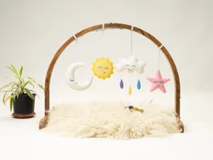 Rocking Potato Arch Baby Activity Gym- Felt Felt Star Sun Cloud