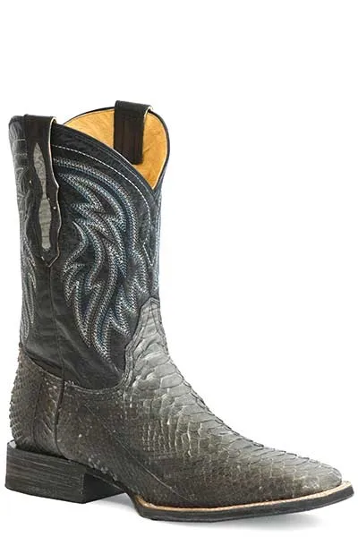 ROPER MENS PEYTON PYTHON SQUARE TOE BOOTS STYLE 09-020-6500-8547