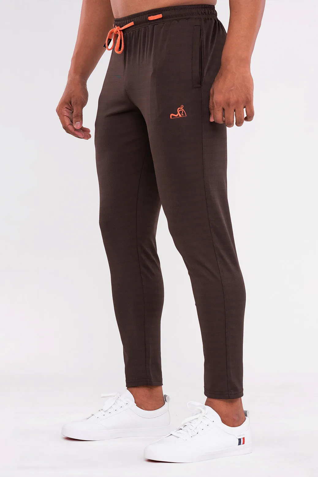 RUDESTYLE POWER TRAINING TRACK PANTS- Coffee Brown