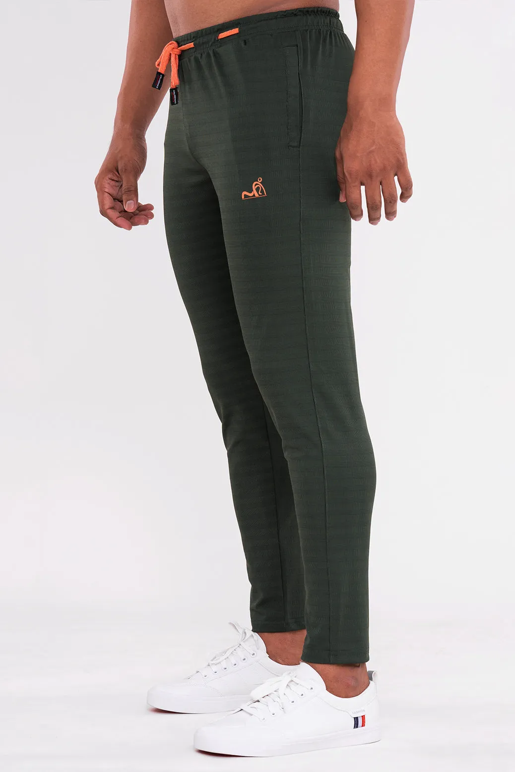 RUDESTYLE POWER TRAINING TRACK PANTS - Olive Green