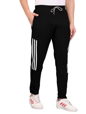 Selvia Men's Knitted Lycra Full Elastic Jogger Track Pant(562Tk7724N-Xl_Black)