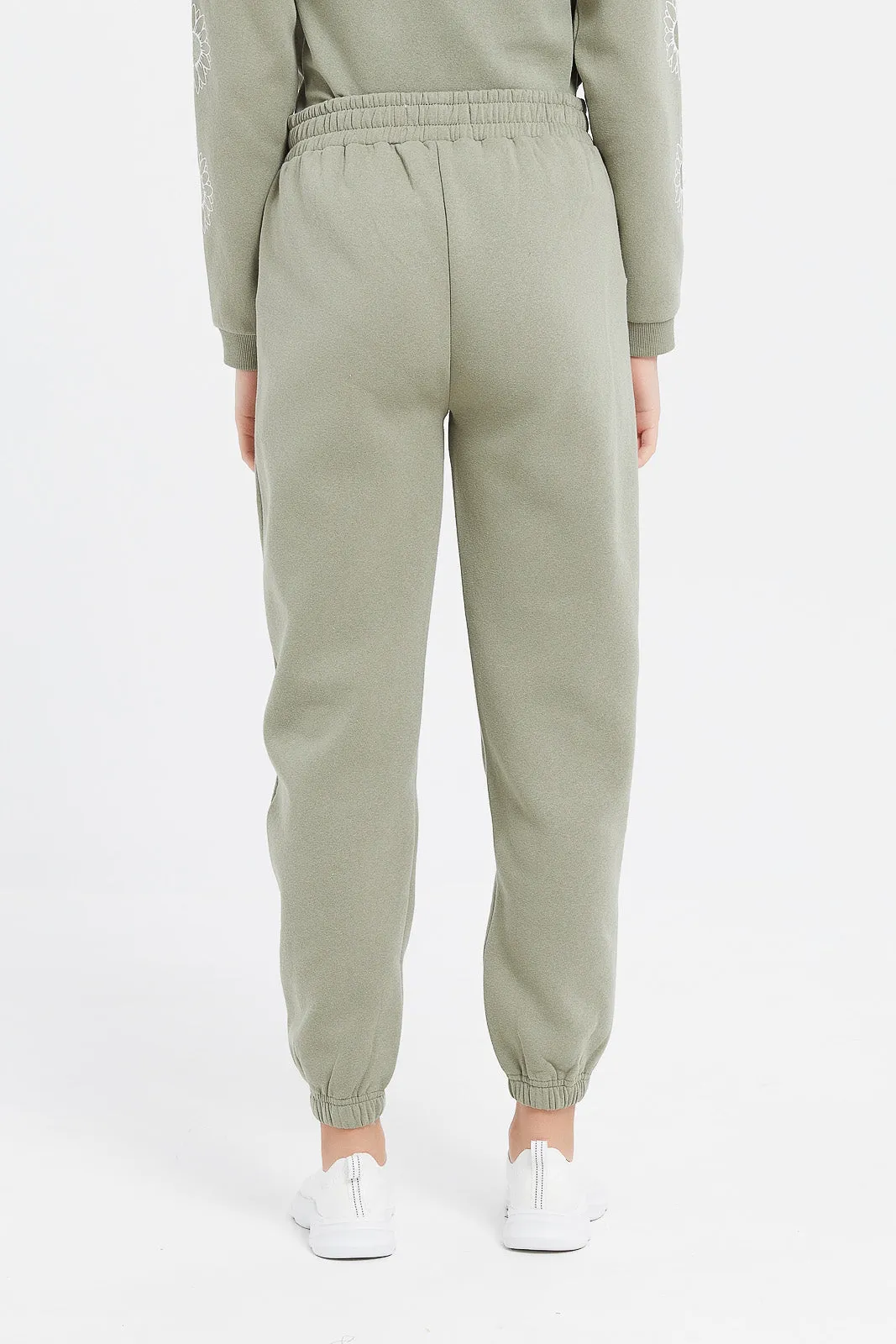 Senior Girls Olive Track Pants