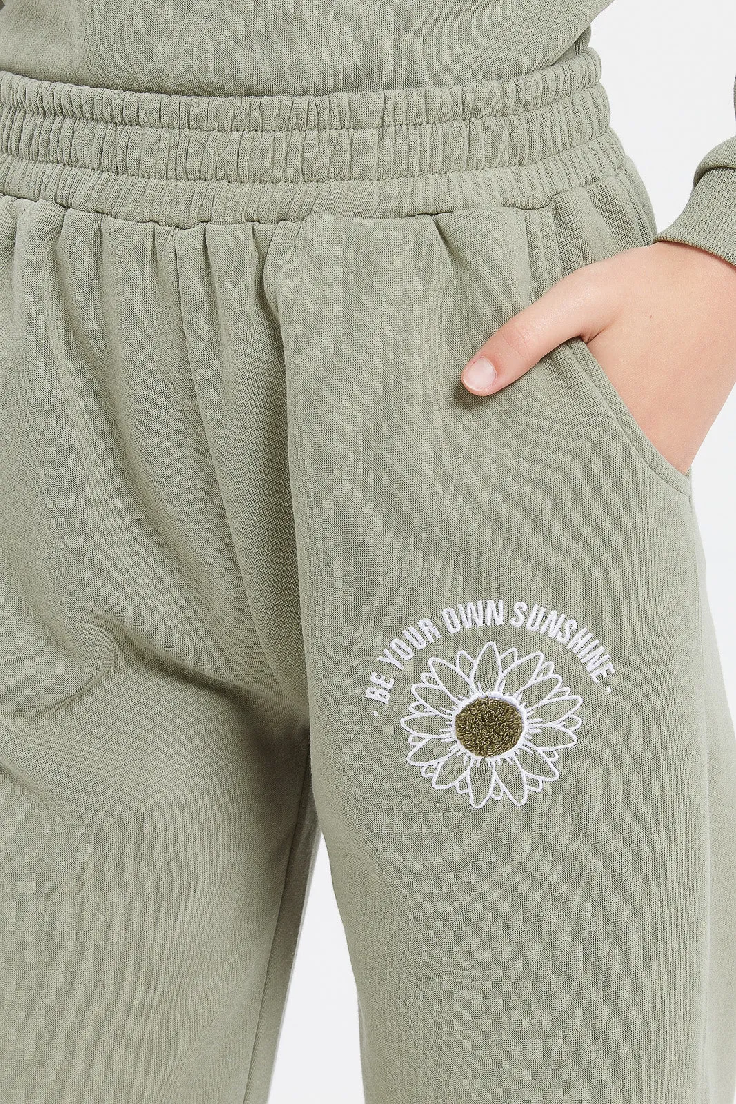 Senior Girls Olive Track Pants