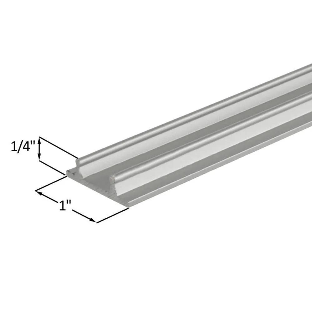 Showcase Lower Channel - Clear Anodized