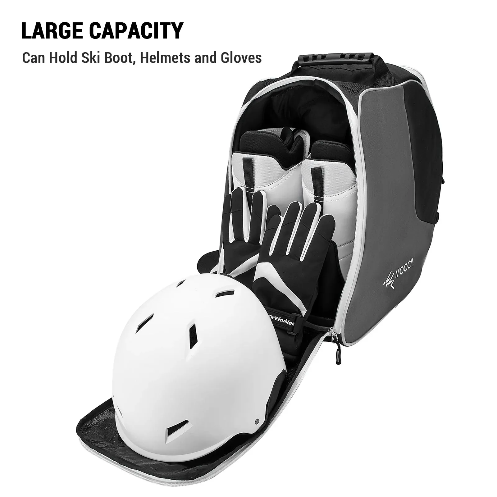 Ski Boots Bag Snowboard Boots Bag Waterproof Travel Bag with Adjustable Strap for Ski Helmets Ski Boot Gloves