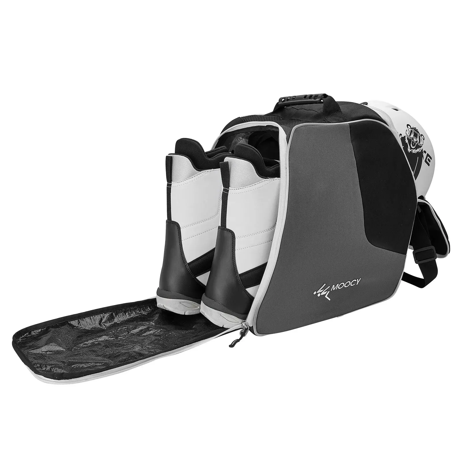 Ski Boots Bag Snowboard Boots Bag Waterproof Travel Bag with Adjustable Strap for Ski Helmets Ski Boot Gloves