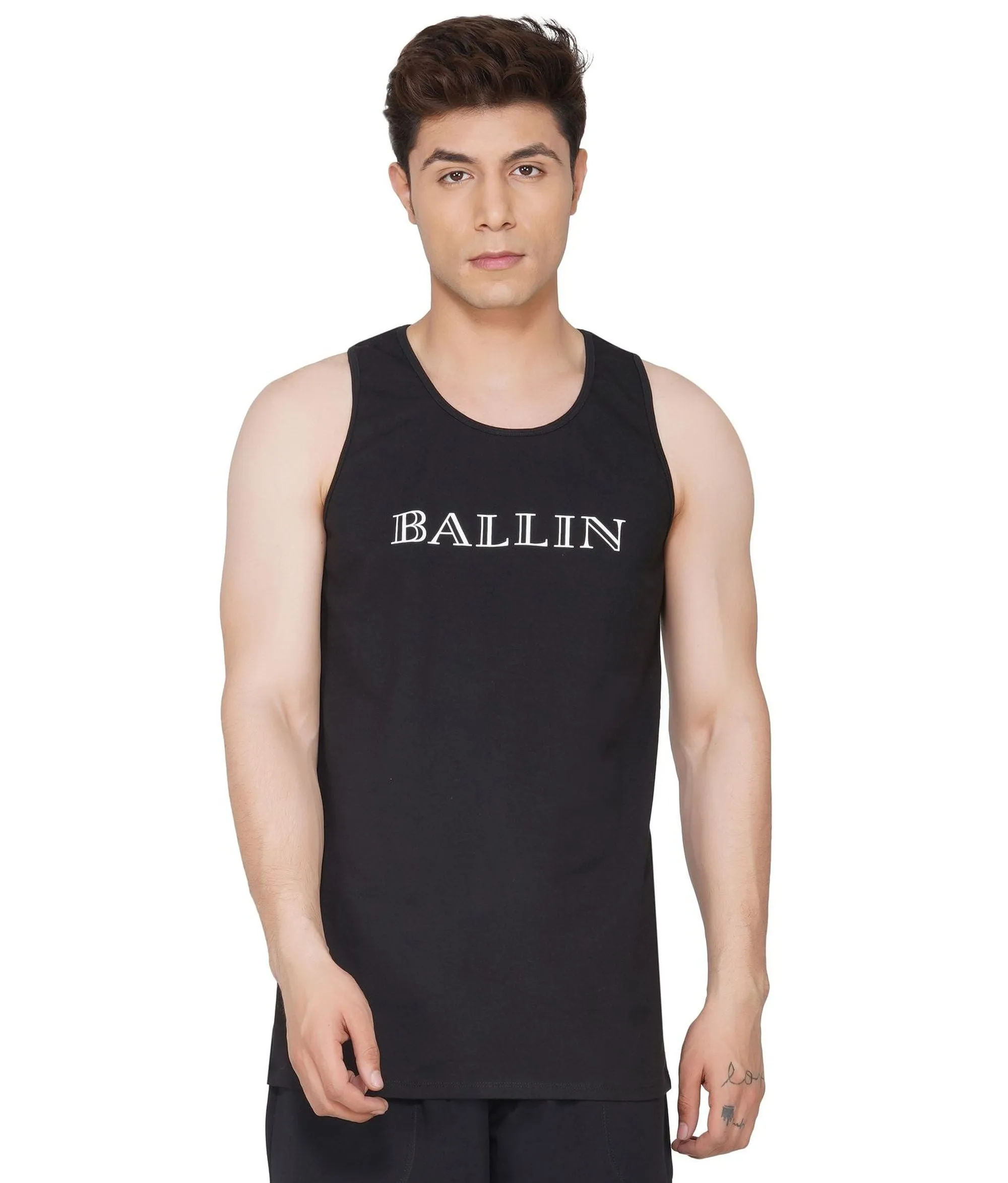 SLAY. Men's BALLIN' Edition Printed Black Vest