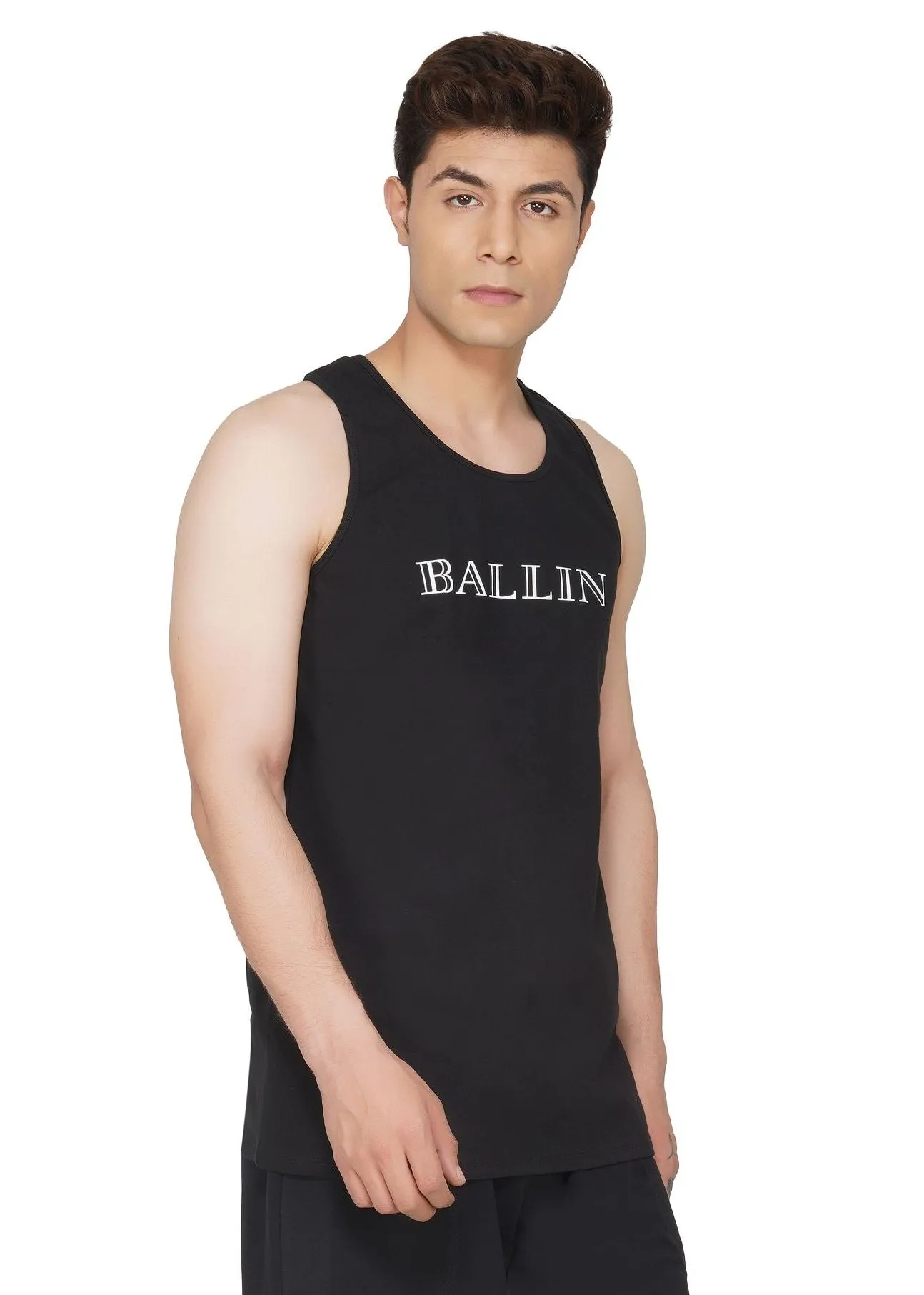 SLAY. Men's BALLIN' Edition Printed Black Vest