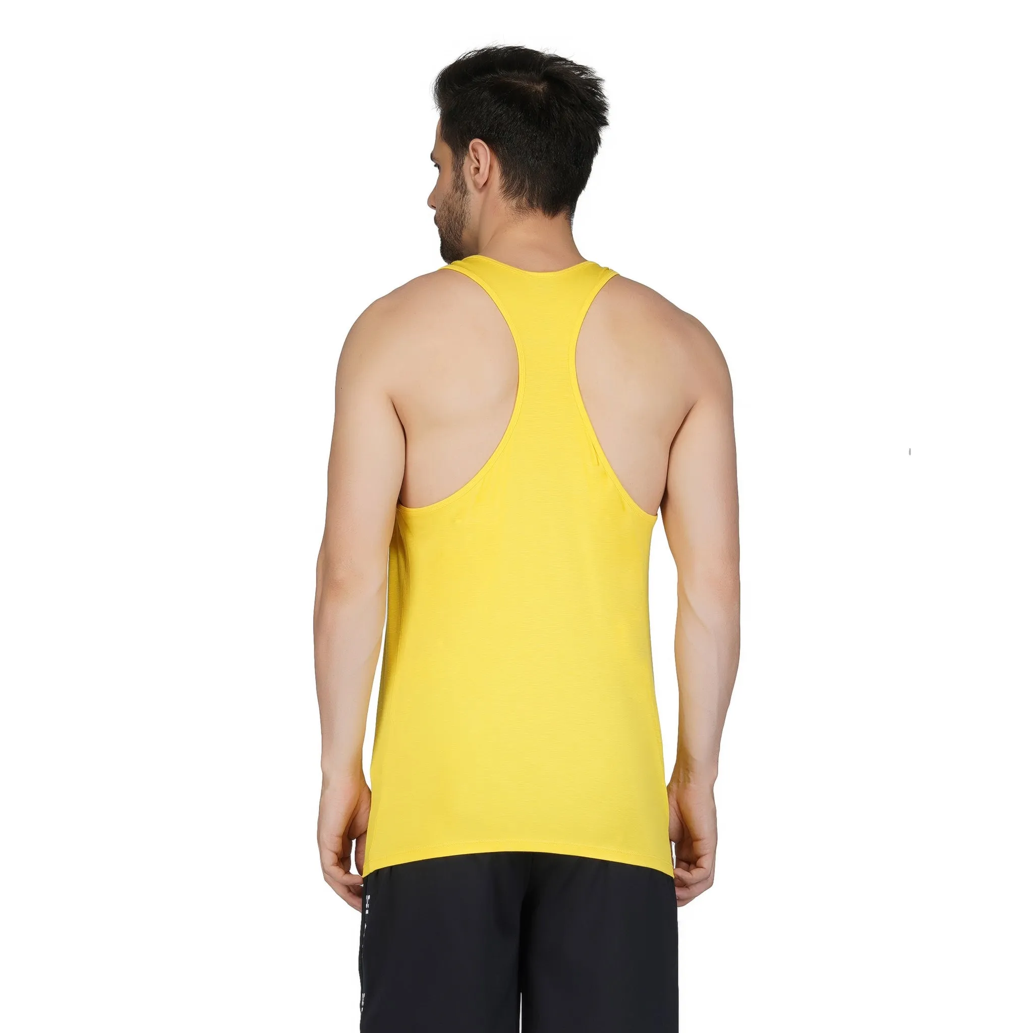 SLAY. Men's Yellow Gym Vest