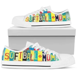 Softball Mom Low Top Shoes