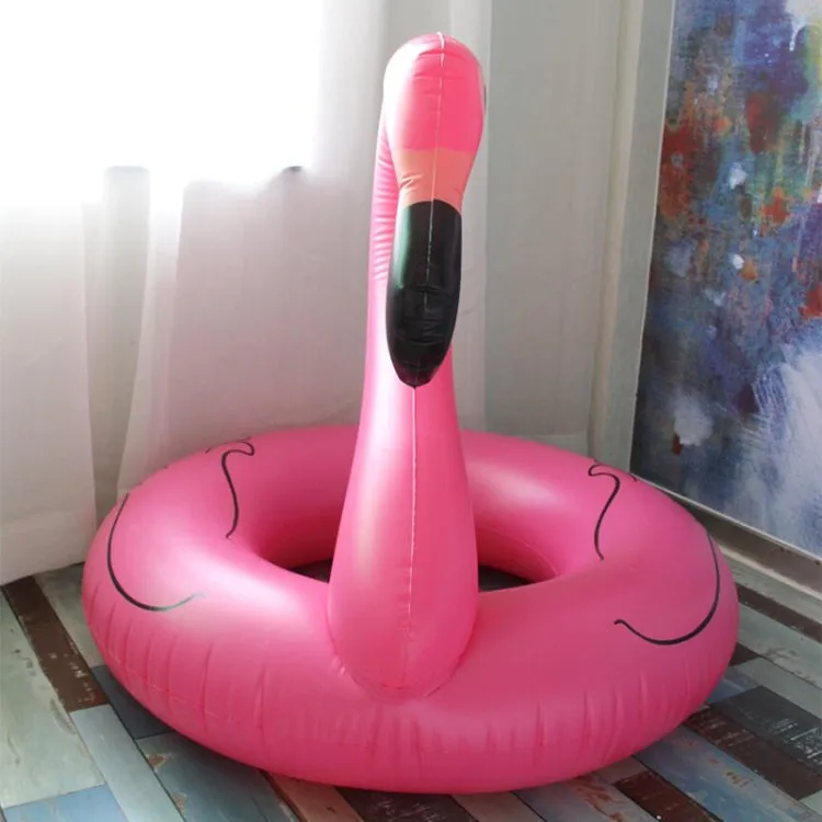 Summer Inflatable Flamingo Shaped Float Pool Lounge Swimming Ring Floating Bed Raft, Size: 120cm