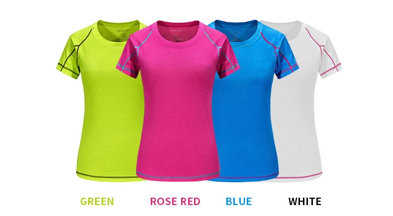 T-Shirt Women Quick Dry Breathable Sports Top Yoga Gym Fitness Clothing Sportswear For Women's T Shirt Running Training Workout