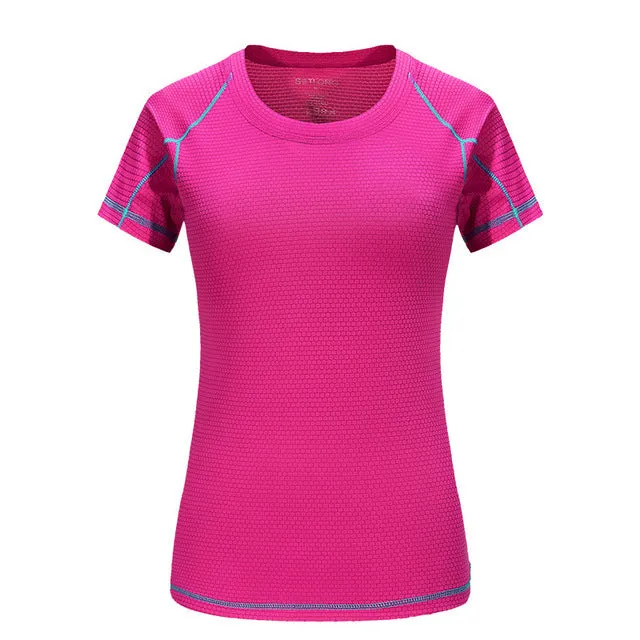 T-Shirt Women Quick Dry Breathable Sports Top Yoga Gym Fitness Clothing Sportswear For Women's T Shirt Running Training Workout