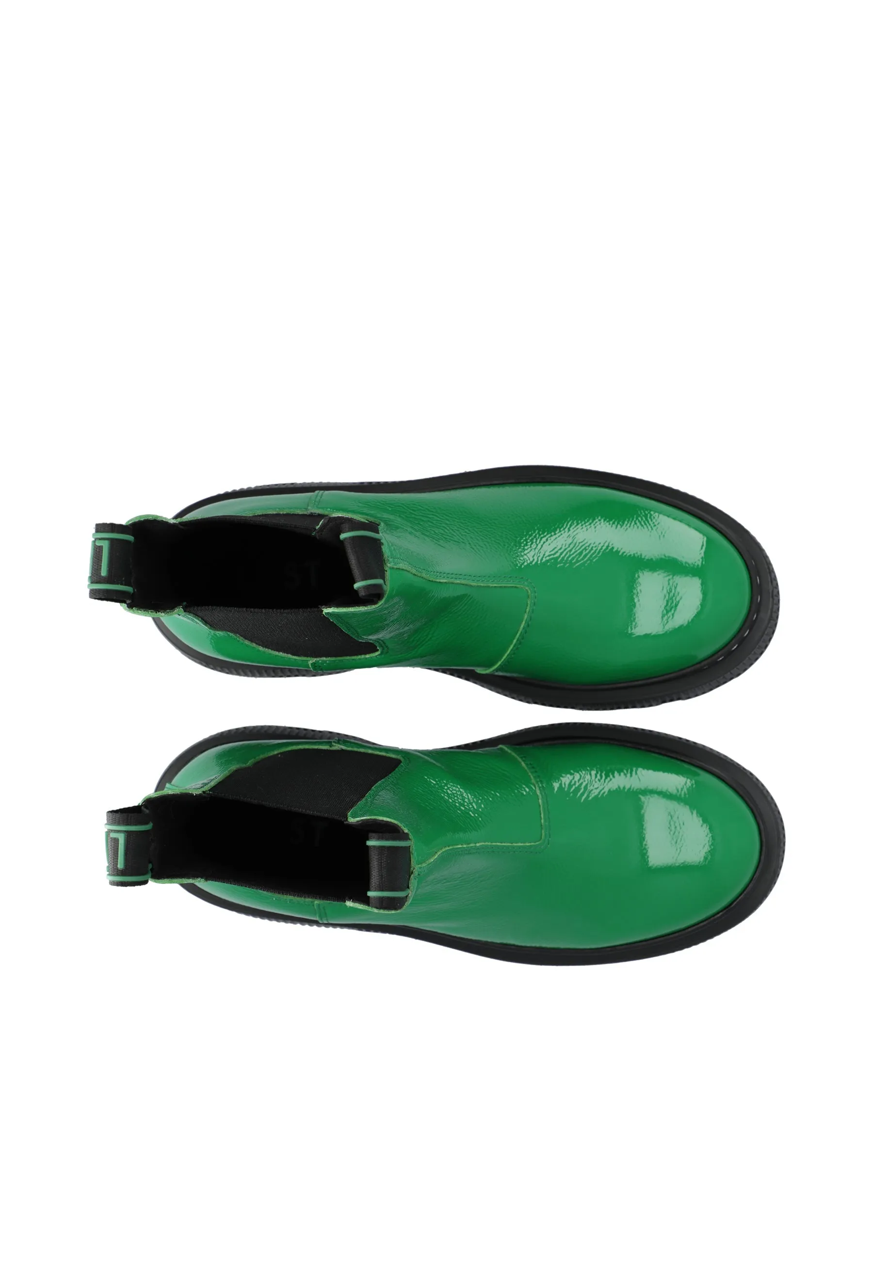 Trixy Bold Green Chelsea Boots