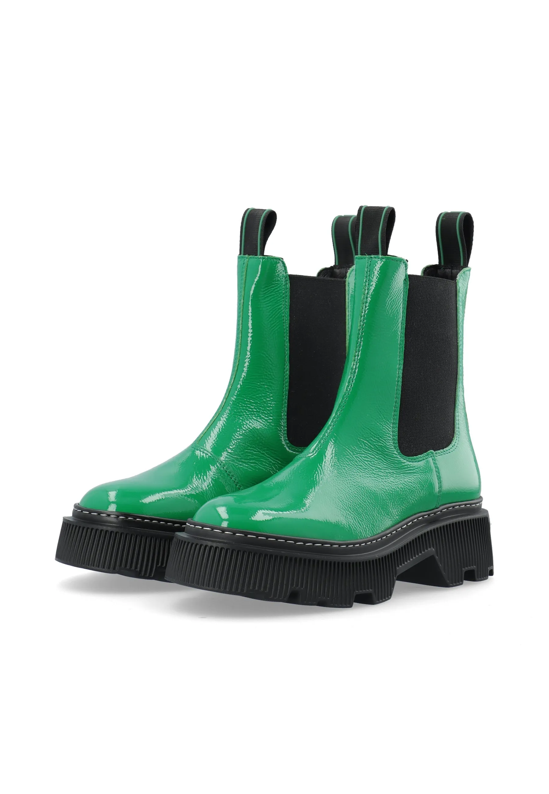 Trixy Bold Green Chelsea Boots