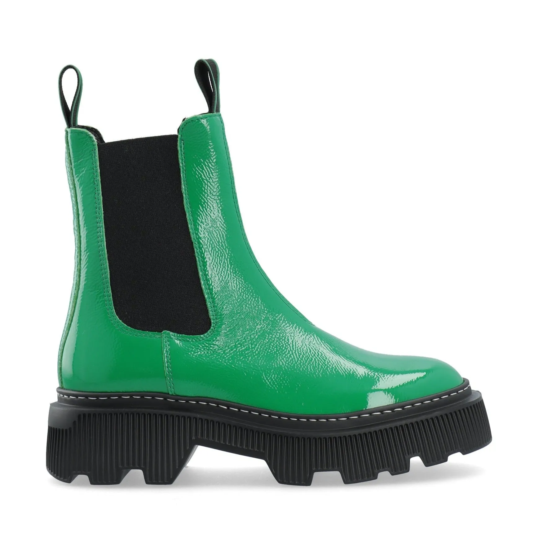 Trixy Bold Green Chelsea Boots