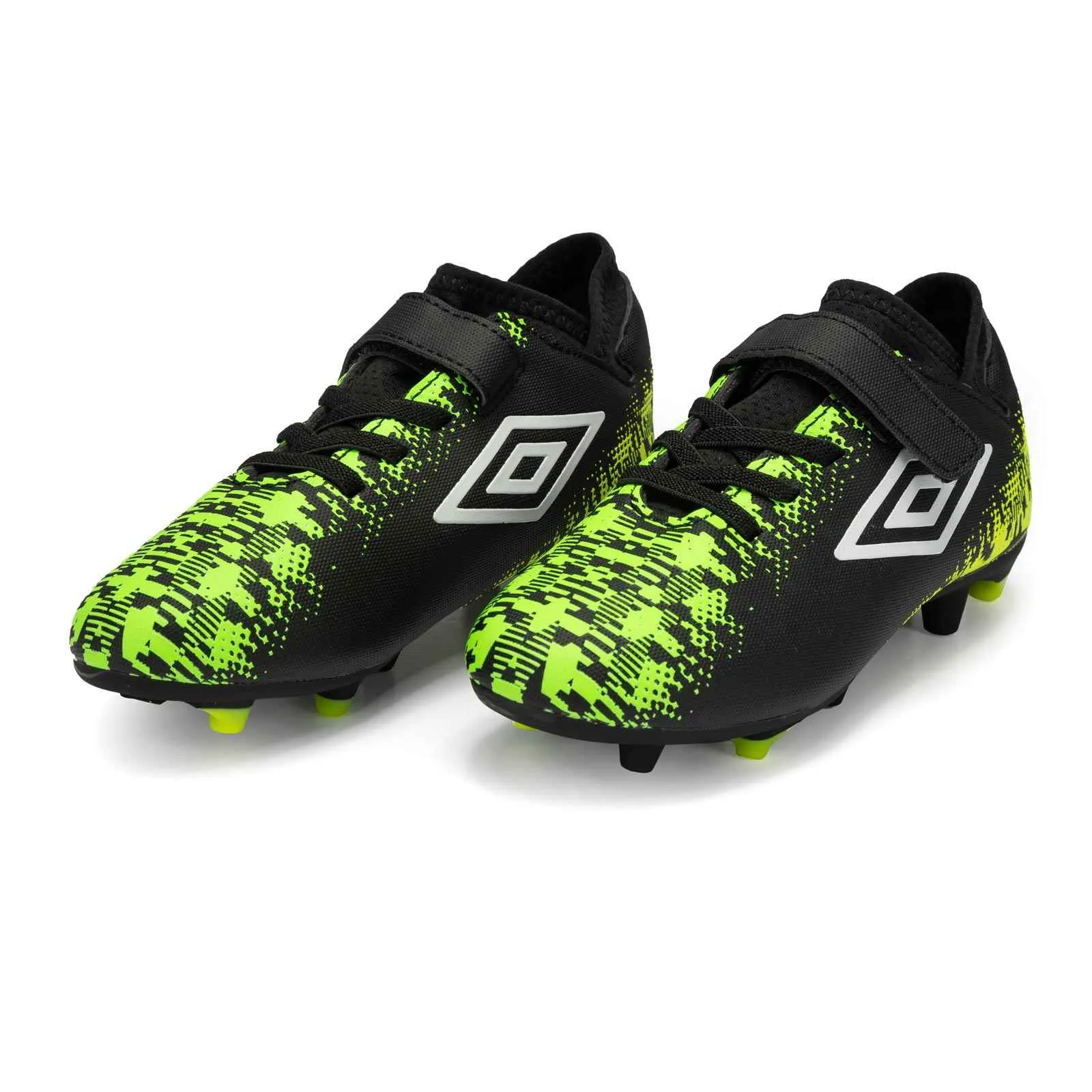 Umbro Jnr Formation II Velcro FG Blk/Grn