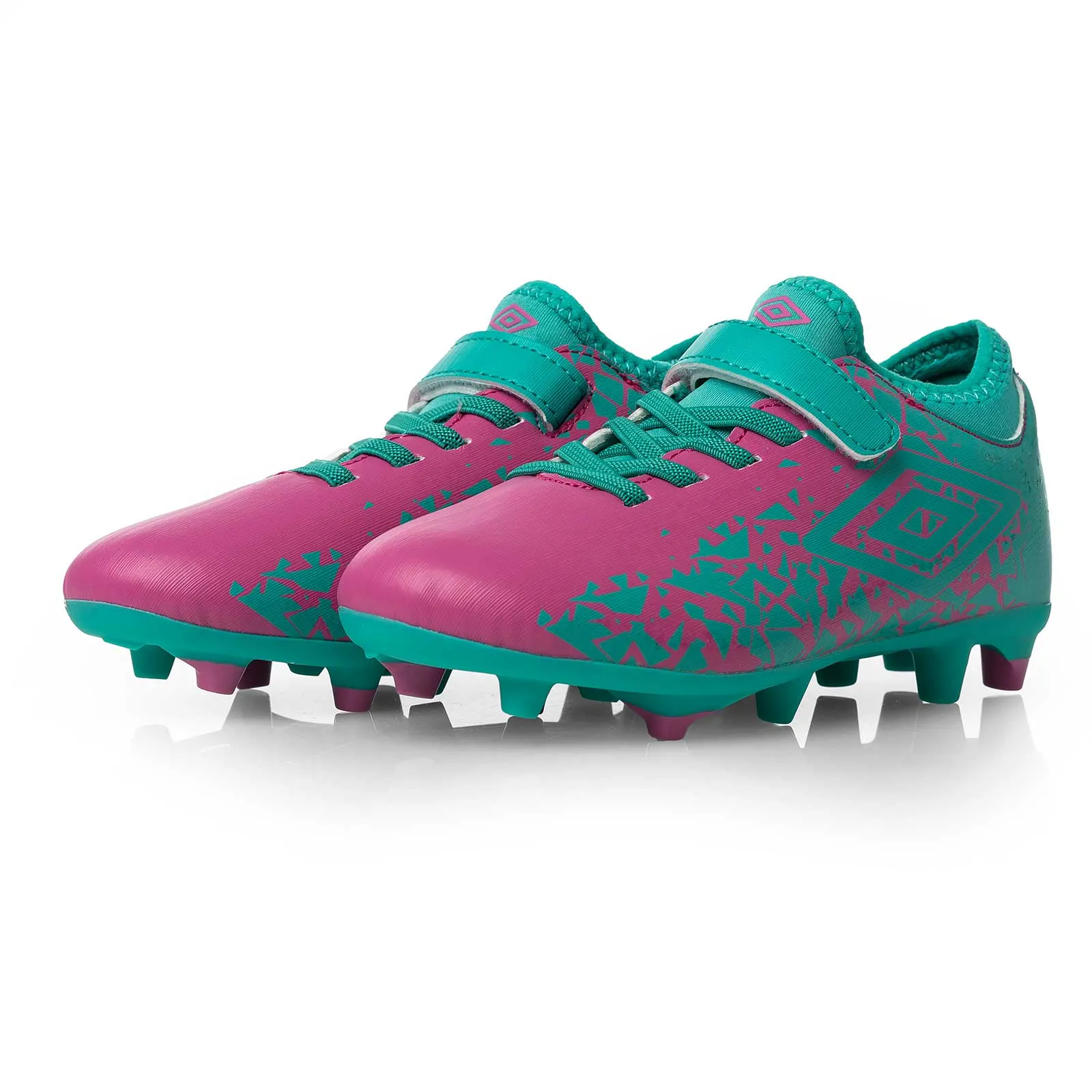 Umbro Rapture Jnr FG Velcro Green/Pink