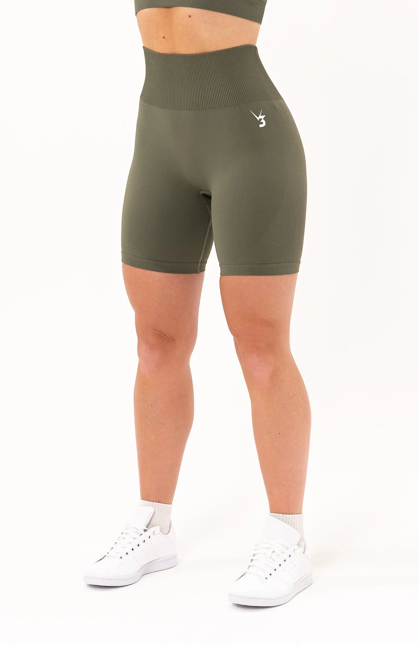 Unlimited Seamless Shorts - Olive Fade